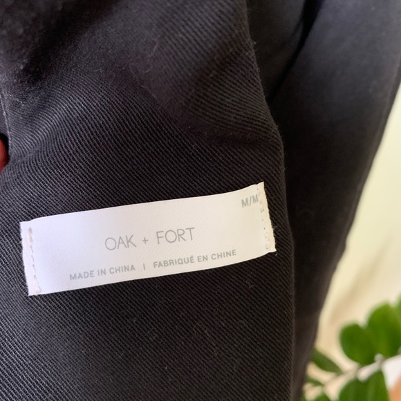 Oak+Fort Black Wide Leg Cropped Jumpsuit - Picture 5 of 11